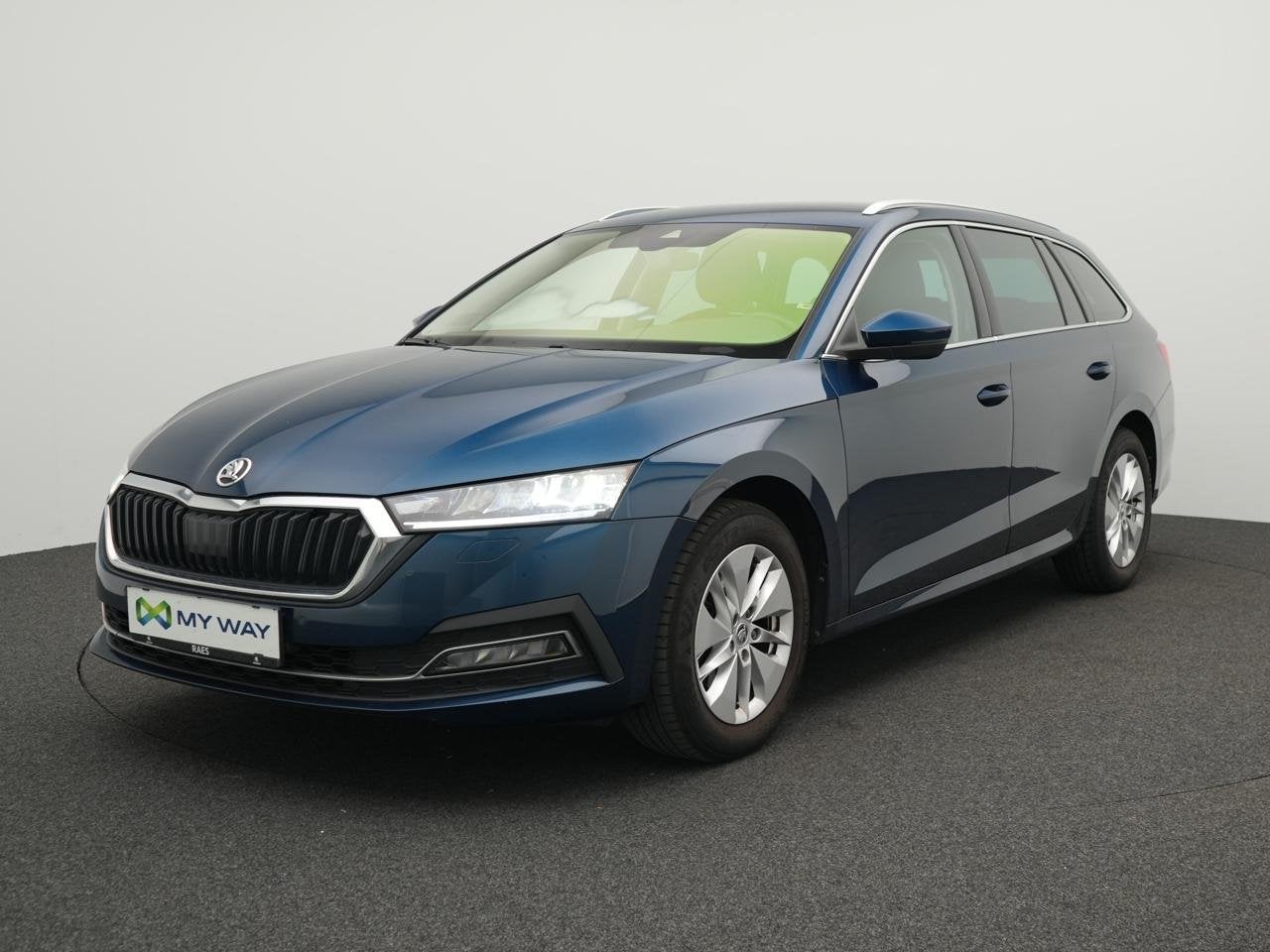 Skoda Octavia SW 1.5 TSI eTec MHE Clever DSG, Auto's, Automaat, Blauw, Break, Geheel digitaal combi-instrument