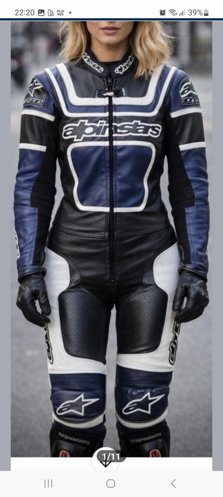 Combinaison  Alpinestars femme, taille XS, Seconde main, Enlèvement ou Envoi, Femmes, Alpinestars