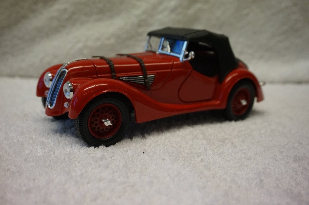 BMW 328 Roadster 1:18 rode softtop - ROAD Signature, Ophalen of Verzenden, Gebruikt, Auto