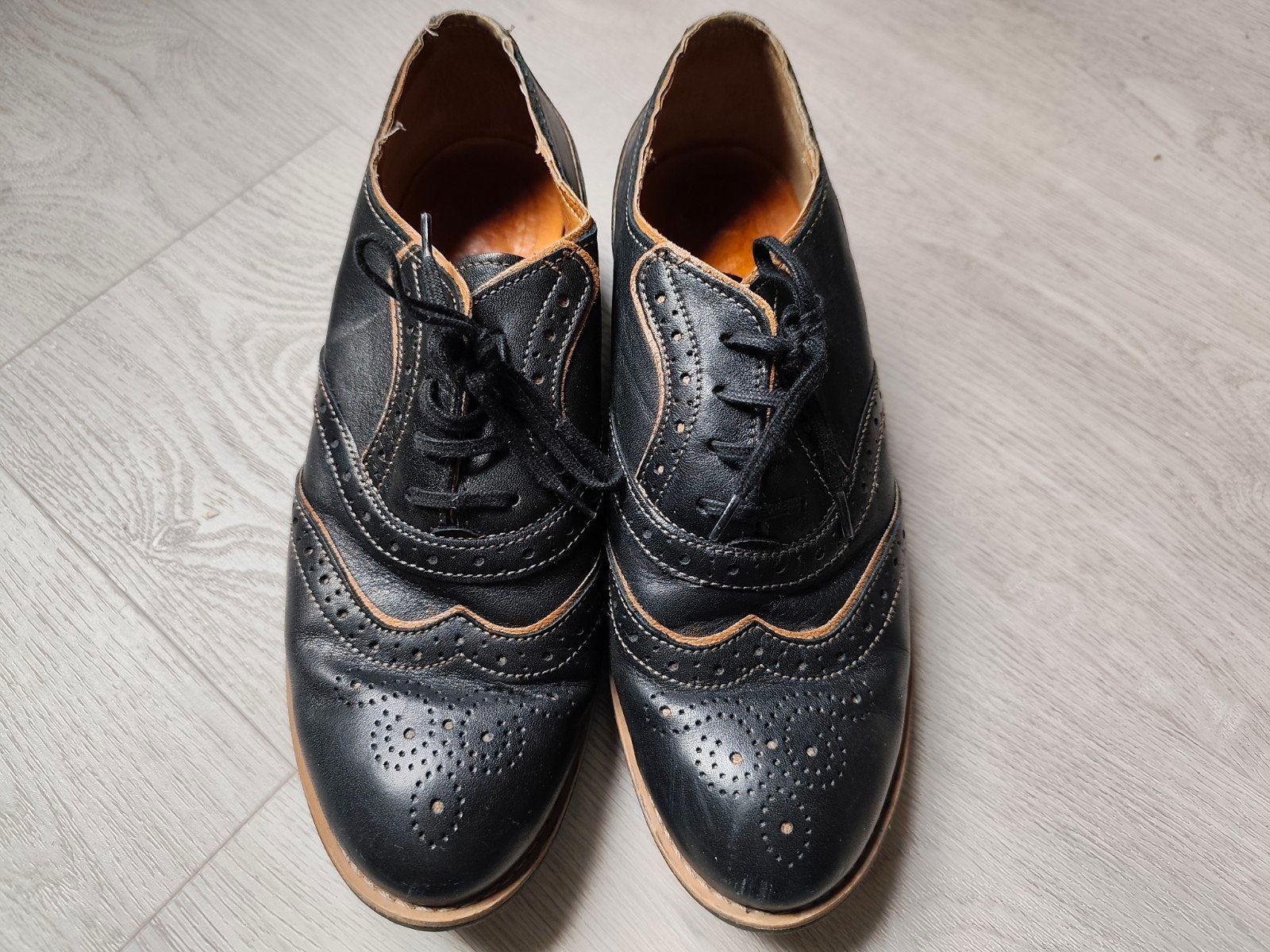 Leren schoenen (38) - leather shoes, Ophalen