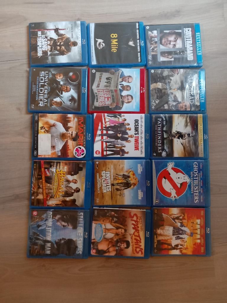 15 DVD Blu-ray, Enlèvement, Comme neuf