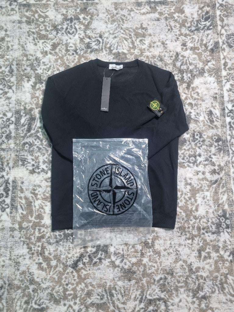 Trui stone island, Maat 52/54 (L), Stone island, Zwart, Nieuw