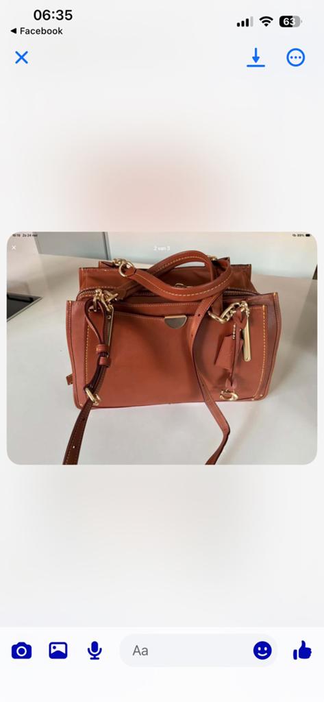 Sac à main Coach de couleur cognac, Enlèvement, Comme neuf