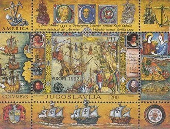 Blok Joegoslavie  Europa 1992 Postfris, Postzegels en Munten, Ophalen of Verzenden, Joegoslavië, Postfris