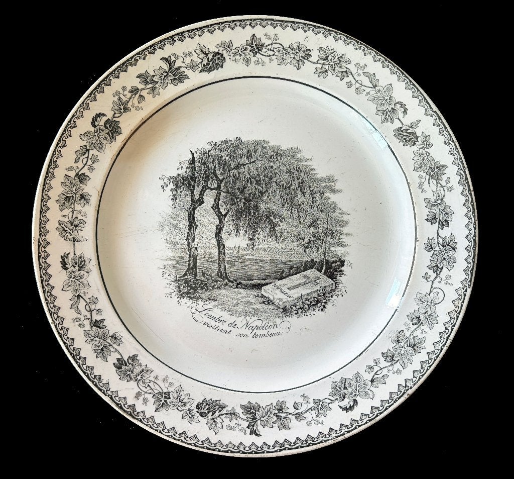 1838 NAPOLEON tombeau St Helen assiette BOCH Luxembourg, Envoi