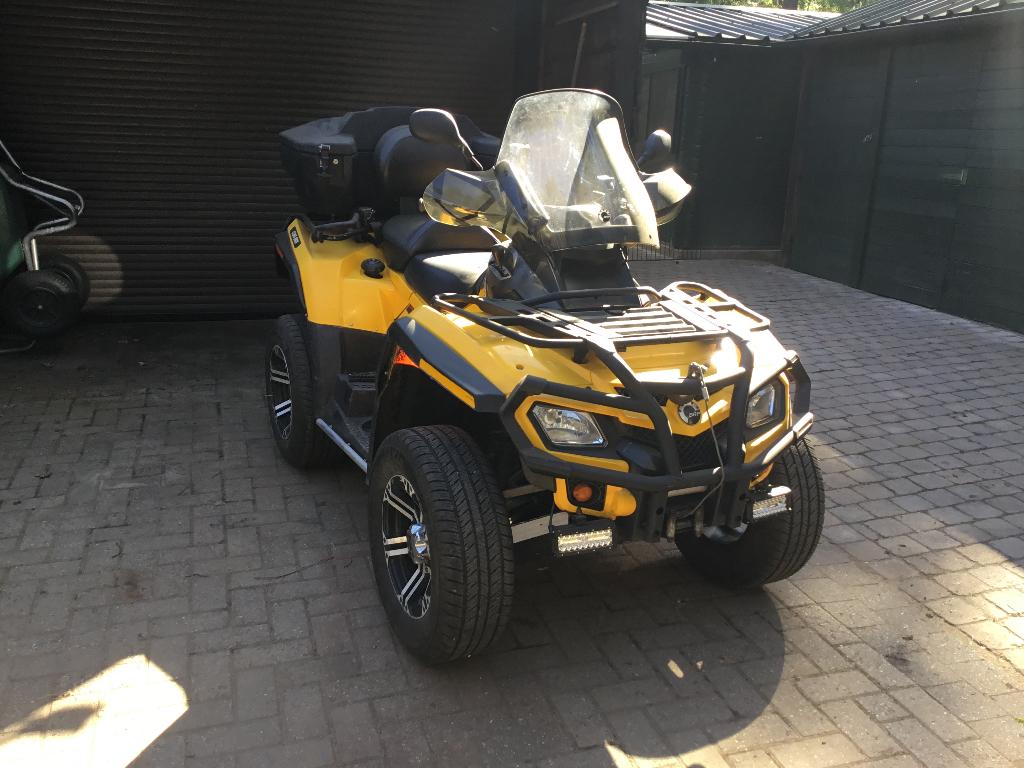 Quad can-am bombardier ook ruilen met mini tractor 4x4 20pk, Motoren, 2 cilinders, 800 cc