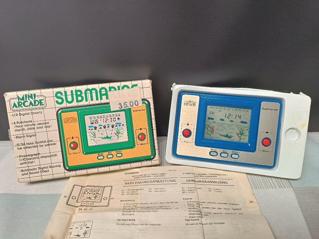 Mini Arcade – Submarine - LCD Digital Quartz - Game Spel, Enlèvement ou Envoi, Autres marques, Utilisé