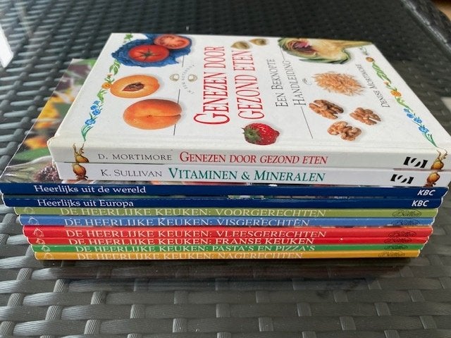 Set kookboeken, 13stuks, Enlèvement, Comme neuf, Entrées et Soupes, Cuisine saine