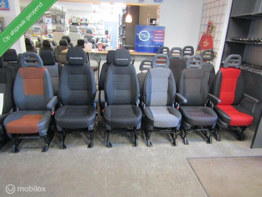 Bijrijdersstoel rechtsvoor stoel ducato boxer movano jumper, Gebruikt, Fiat, Ophalen of Verzenden, Fiat
