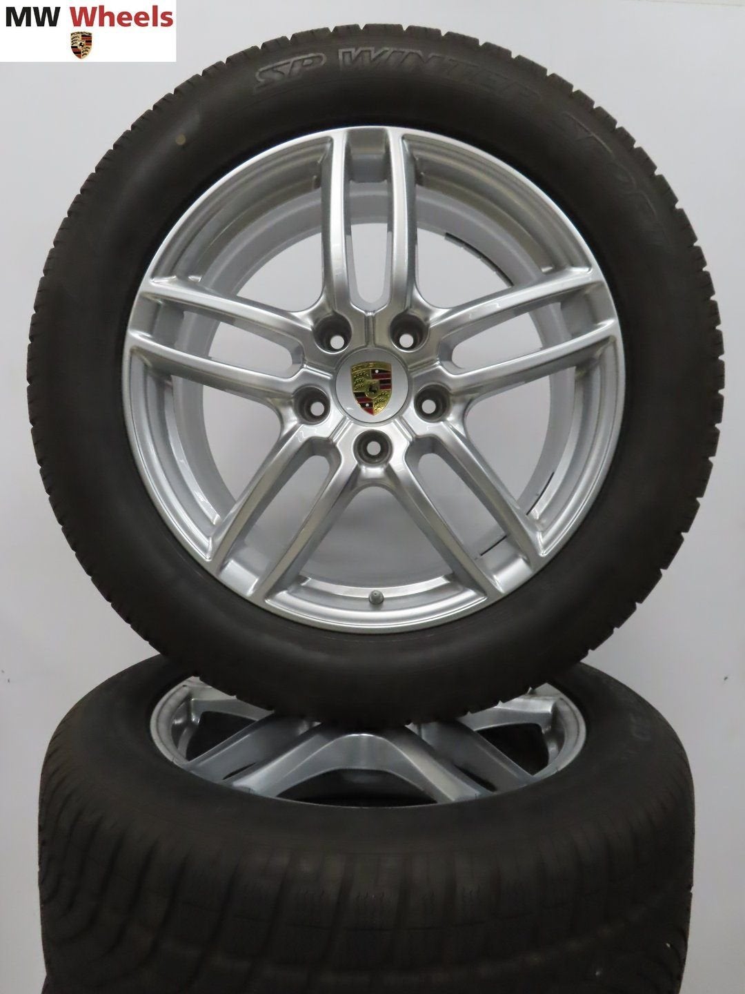 Porsche 19 inch Origineel Cayenne velgen met winterbanden, Auto-onderdelen, 19 inch, Gebruikt, -, 265 mm