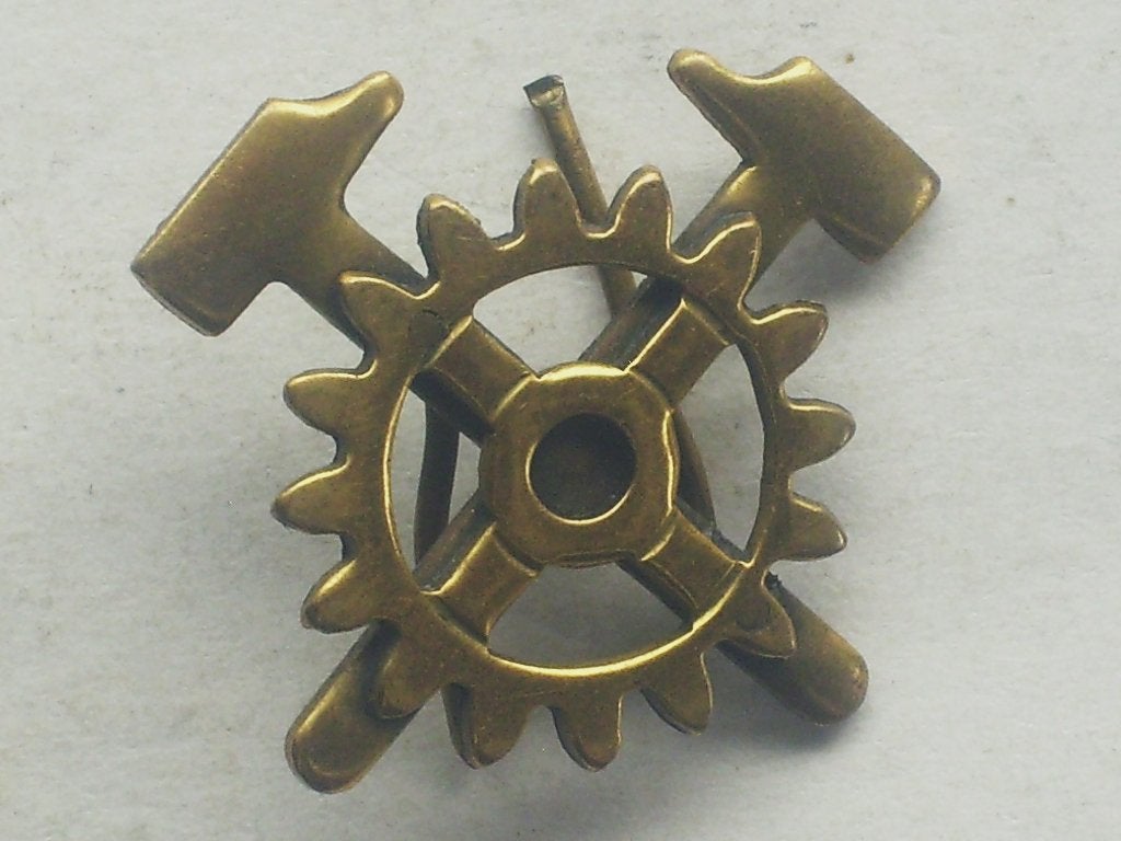Insigne bonnet de police 1939 ingénieur matériel militaire, Collections, Envoi, Armée de terre, Emblème ou Badge