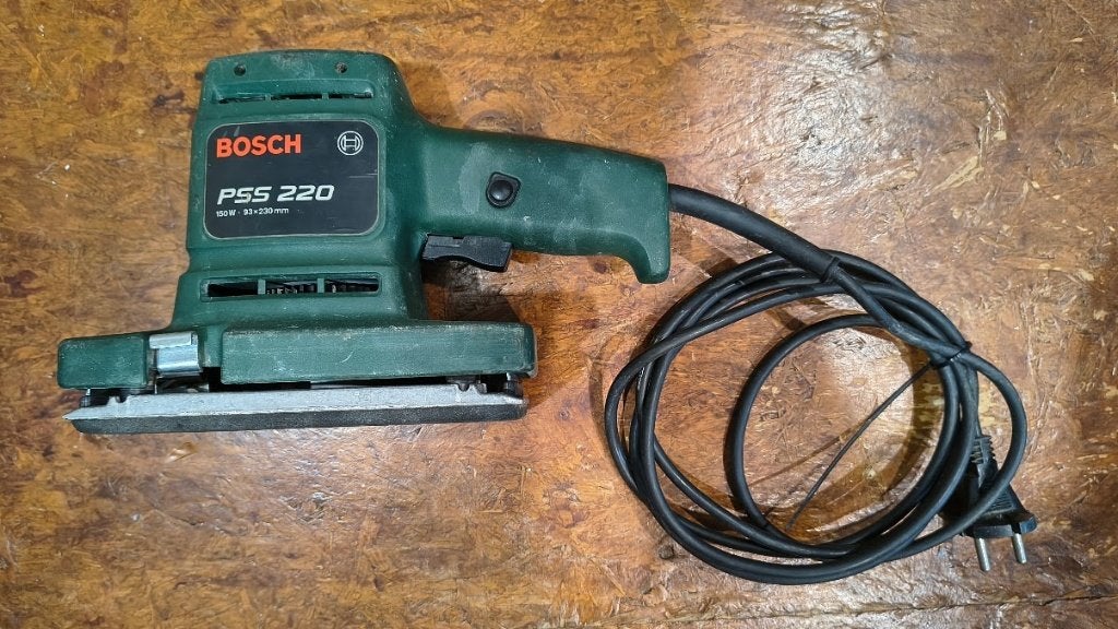 Bosch PSS 220 vlakschuurmachine, Ophalen, Gebruikt, Minder dan 600 watt, Vlakschuurmachine