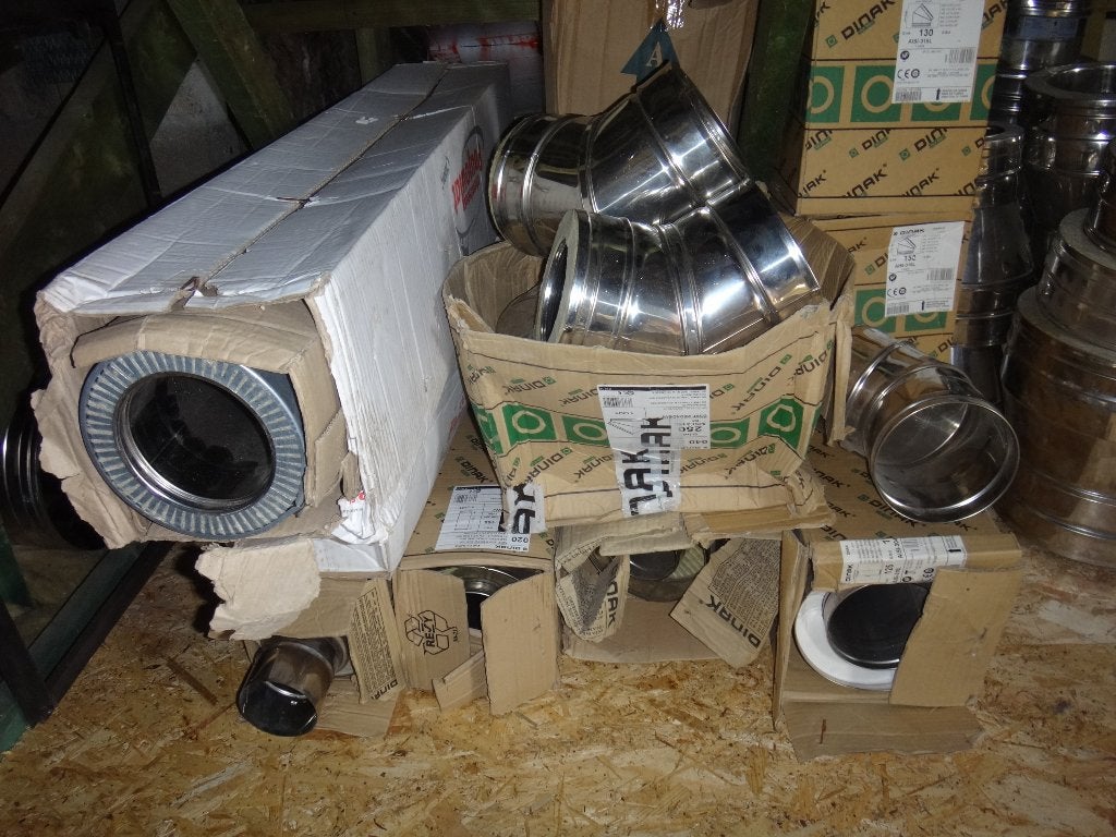 Gainage inox avec solin de toit, Bricolage & Construction, Enlèvement, Neuf