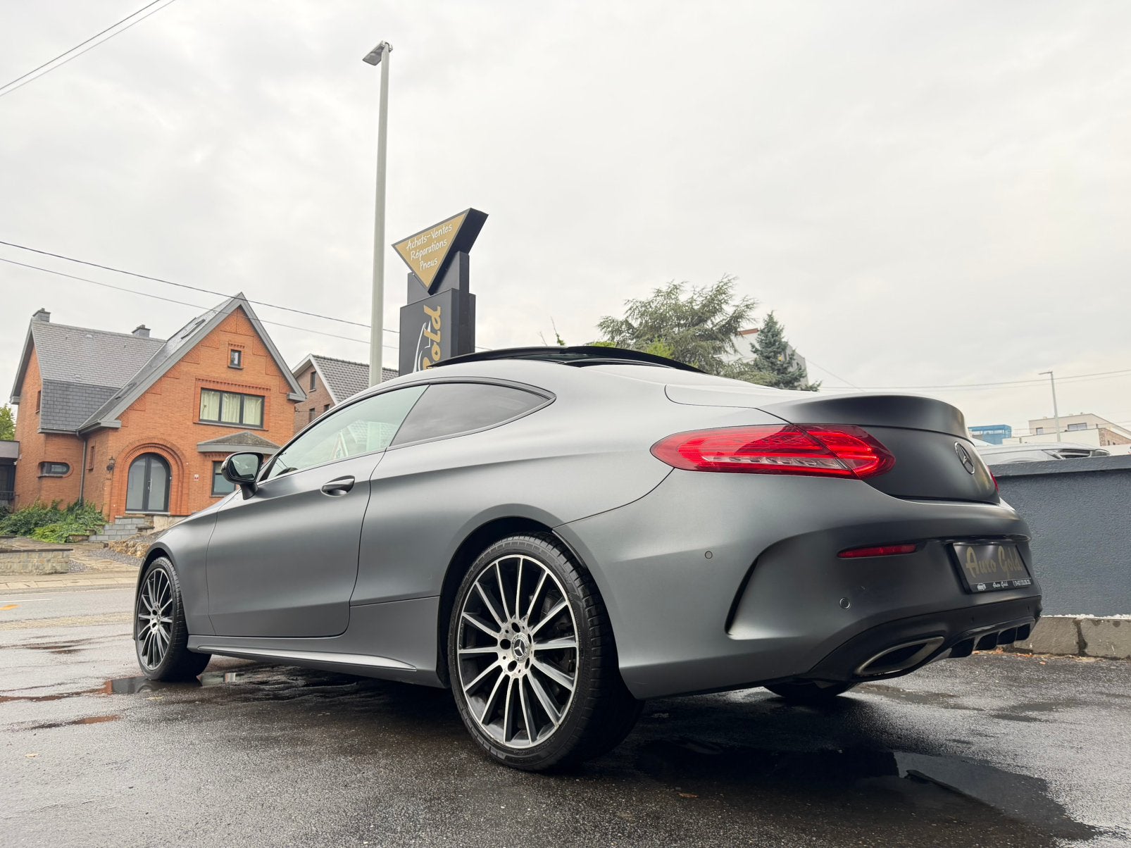 MERCEDES C250D PACK AMG SPORT FULL PANO !, Autos, Cuir, Argent ou Gris, Achat, Bluetooth