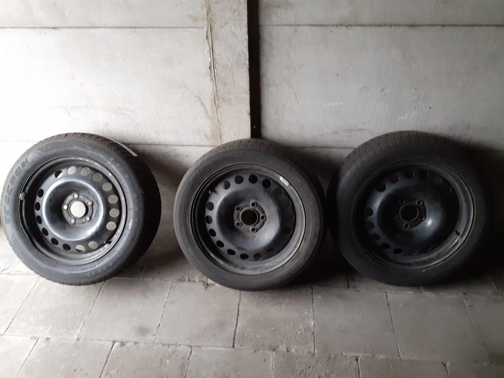 3 jantes + pneus 205/55R/16 pour Opel, Ophalen, Gebruikt, Velg(en), 16 inch