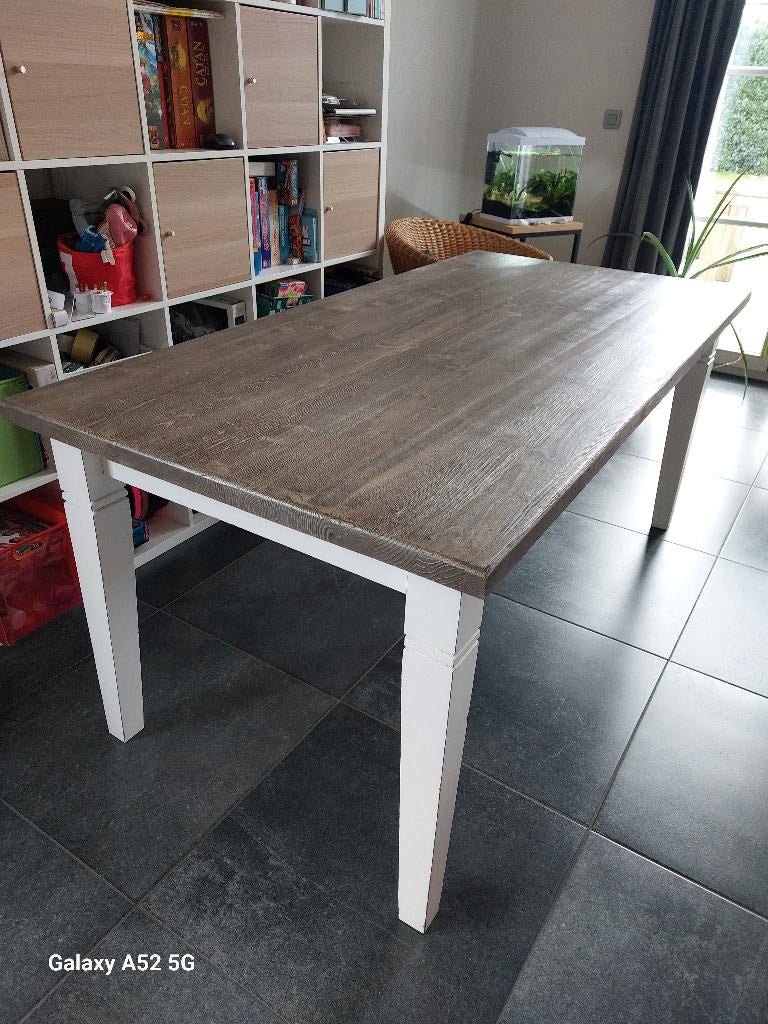 Houten eetkamer tafel, Ophalen, Gebruikt, Klassiek, 50 tot 100 cm