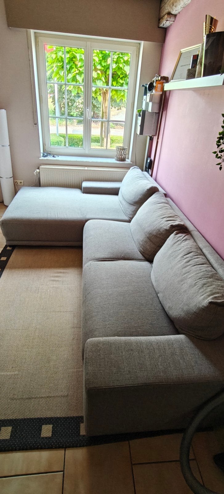 Zetel te koop, Enlèvement, Utilisé, Tissus, 250 à 300 cm