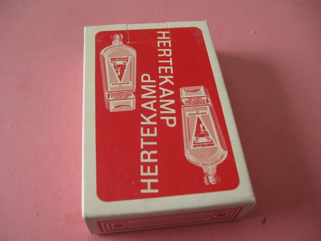 Kaartspel - speelkaarten Hertekamp genever, Ophalen of Verzenden, Zo goed als nieuw, Speelkaart(en)