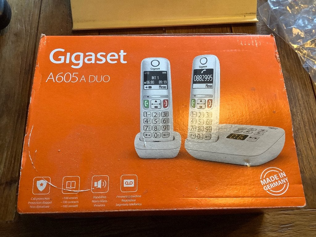 Gigaset A605A Duo - draadloze telefoons, Telecommunicatie, Vaste telefoons | Handsets en Draadloos, Ophalen of Verzenden, Zo goed als nieuw