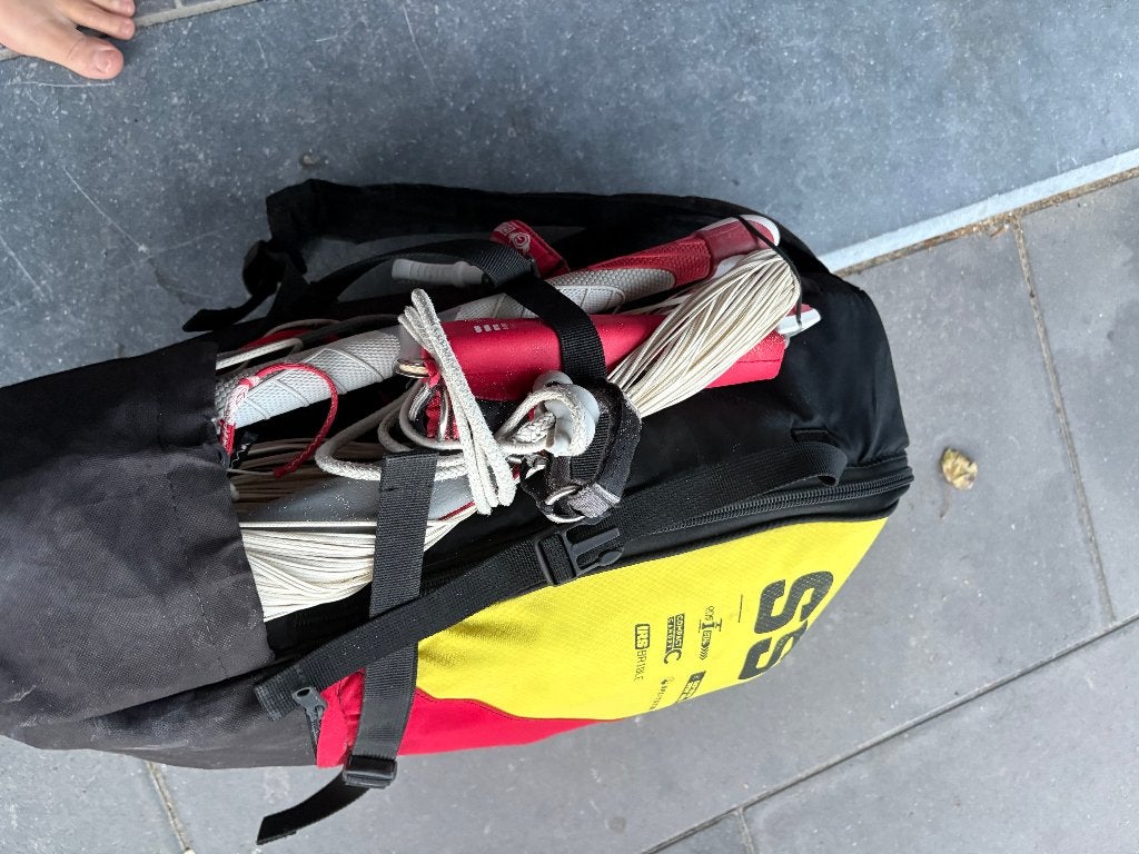slingshot sst 5m 2019 met tas en guardian + talon, Watersport en Boten, Ophalen, Gebruikt, 5 m², Kite