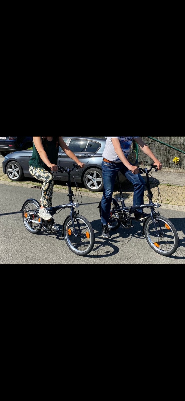 Fiets (2 vouwfietsen), Fietsen en Brommers, Minder dan 14 inch, Velgrem, Versnellingen, Zo goed als nieuw