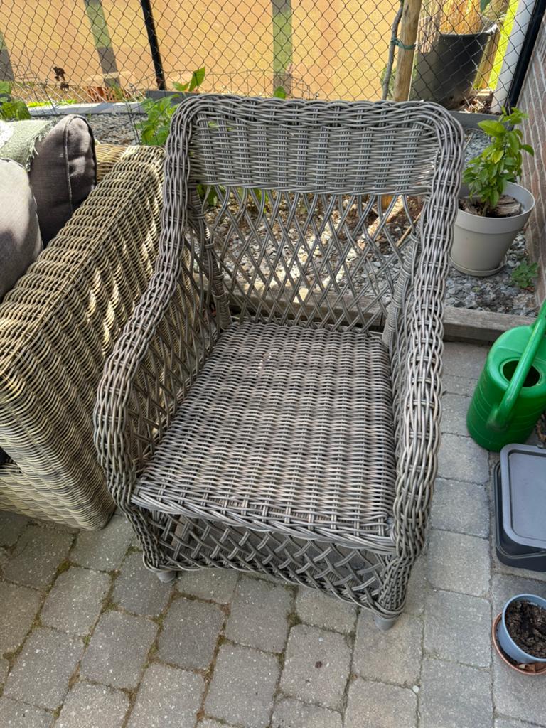 6 stoelen in Wicker, Ophalen, Gebruikt, Wicker
