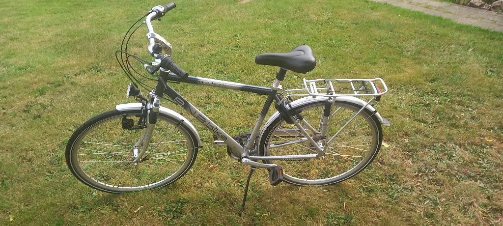 Herenfiets, Fietsen en Brommers, Gebruikt, Velgrem, Versnellingen, Ophalen