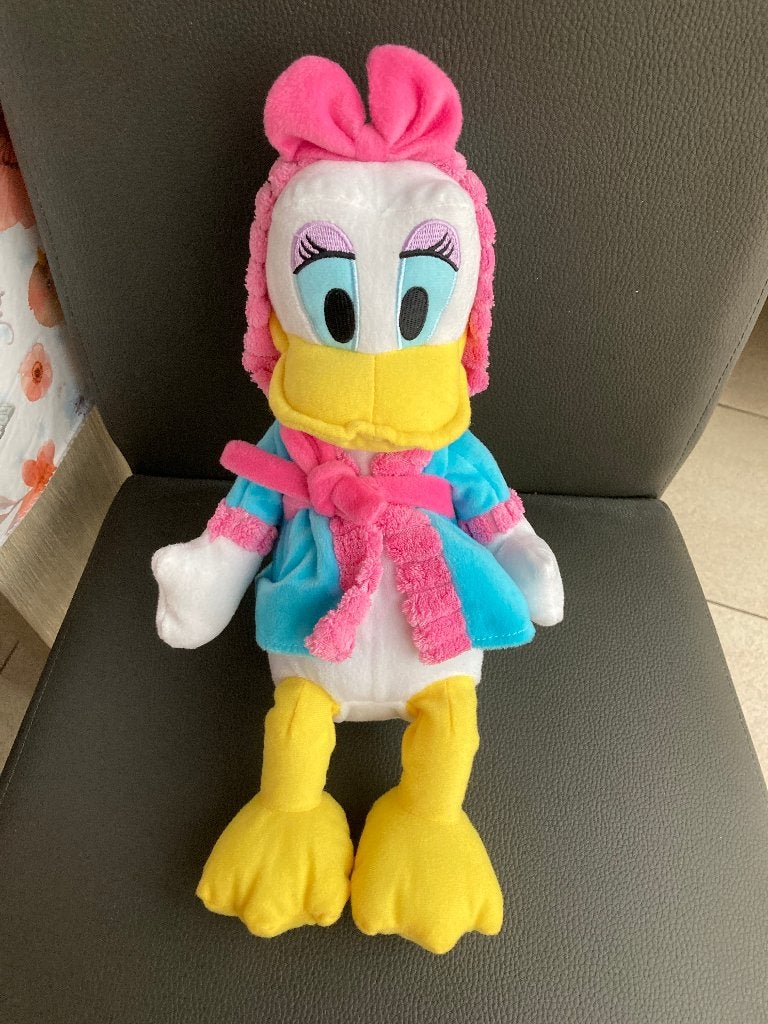 Disney knuffel Katrien Duck met badjas, Verzamelen, Ophalen of Verzenden, Donald Duck, Knuffel