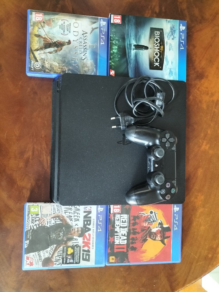 PS4 Slim 500GB, Consoles de jeu & Jeux vidéo, Consoles de jeu | Sony PlayStation 4, 500 GB, Avec 1 manette, Comme neuf, Enlèvement