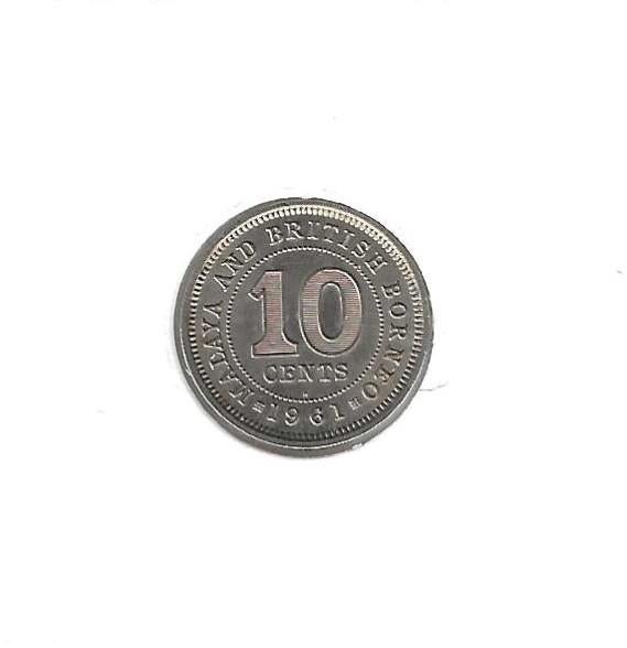 Malaya & British Borneo, 10 Cents 1961 H., Ophalen of Verzenden, Zuidoost-Azië, Losse munt
