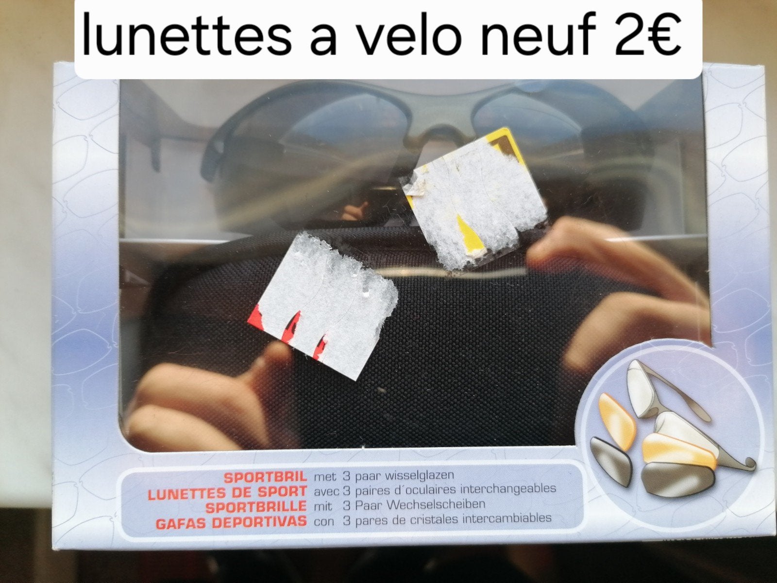 lunettes neuf, Enlèvement