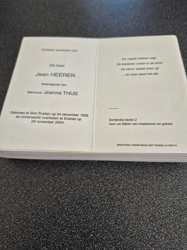 Bidprentjes St.Truiden, Enlèvement ou Envoi