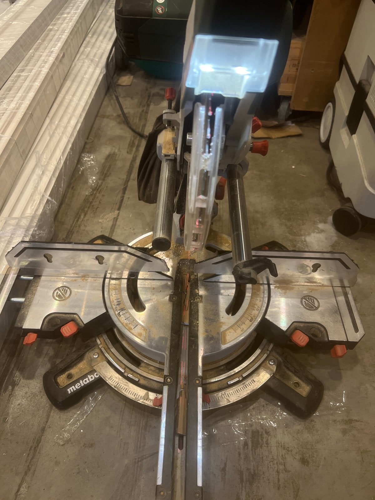 Metabo KGSV, Ophalen, Gebruikt, 70 mm of meer, Afkortzaag