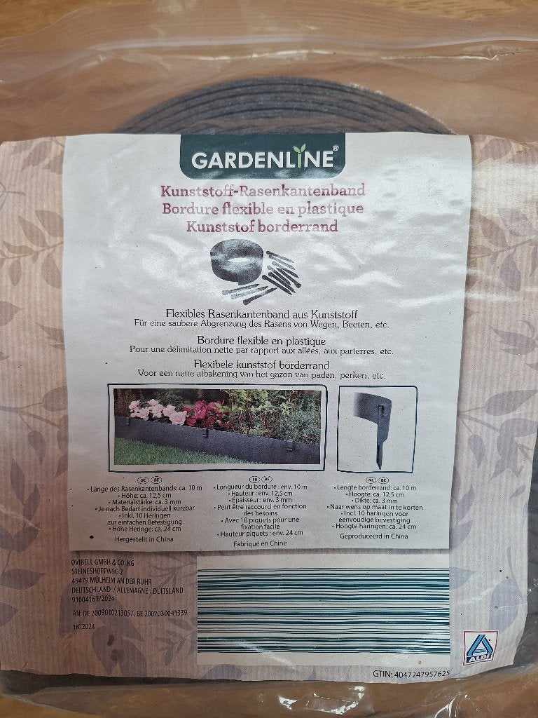 bordure en plastique pour le jardin, Jardin & Terrasse, Bordure, Synthétique, Neuf, Moins de 25 cm
