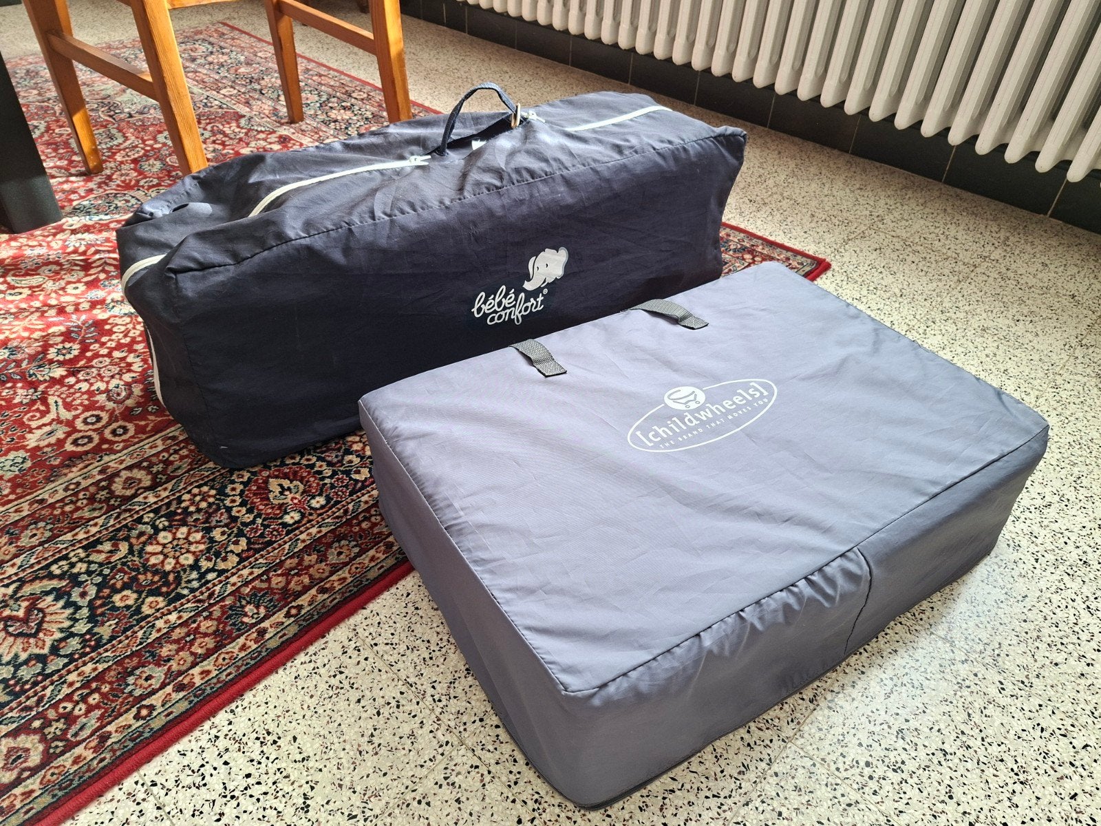 Reisbedje met matras, Ophalen