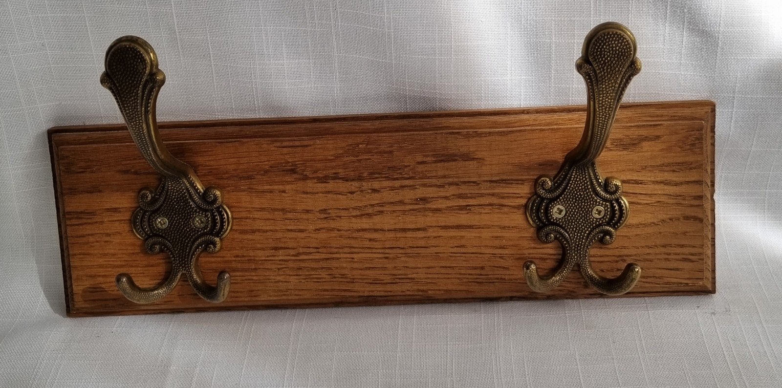 Porte-manteau vintage en chêne massif, Enlèvement