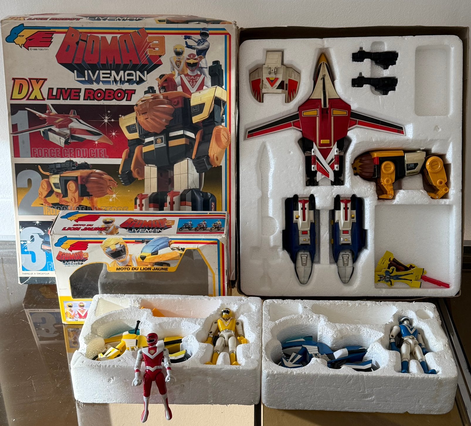 Bioman 3 / Liveman DX Live Robot + motoren & figuren – incpl, Verzamelen, Ophalen, Gebruikt