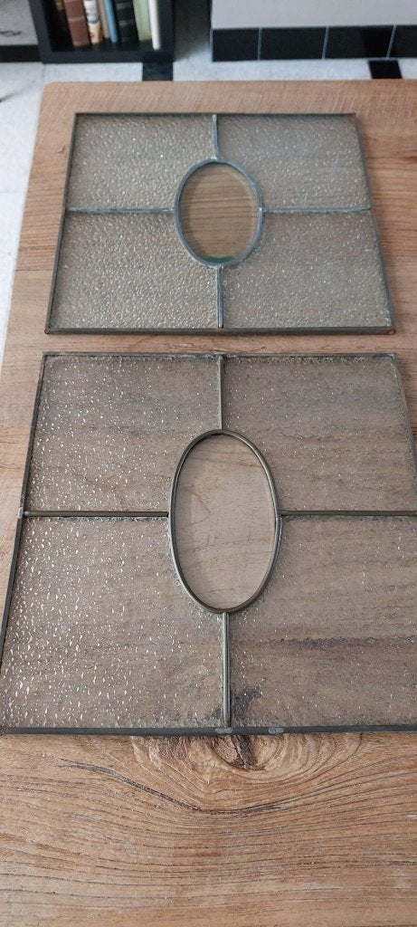 glas in loodraam, Antiek en Kunst, Antiek | Glaswerk en Kristal, Ophalen