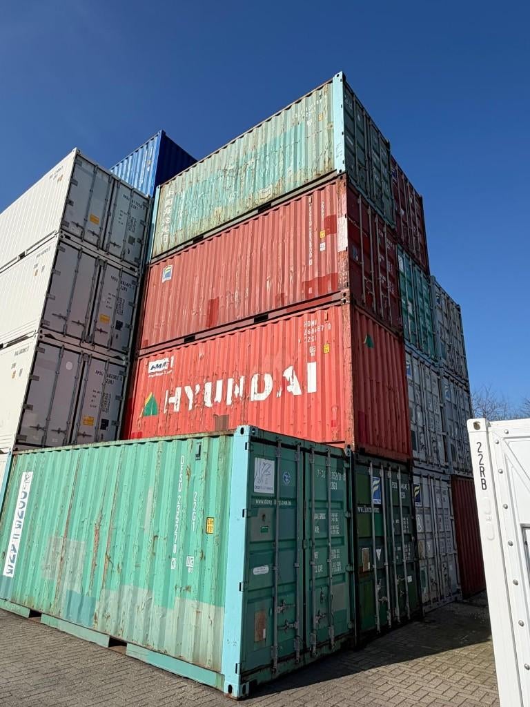 20ft zeecontainers gebruikt - diverse kleuren, Zakelijke goederen, Machines en Bouw | Keten en Containers, Ophalen
