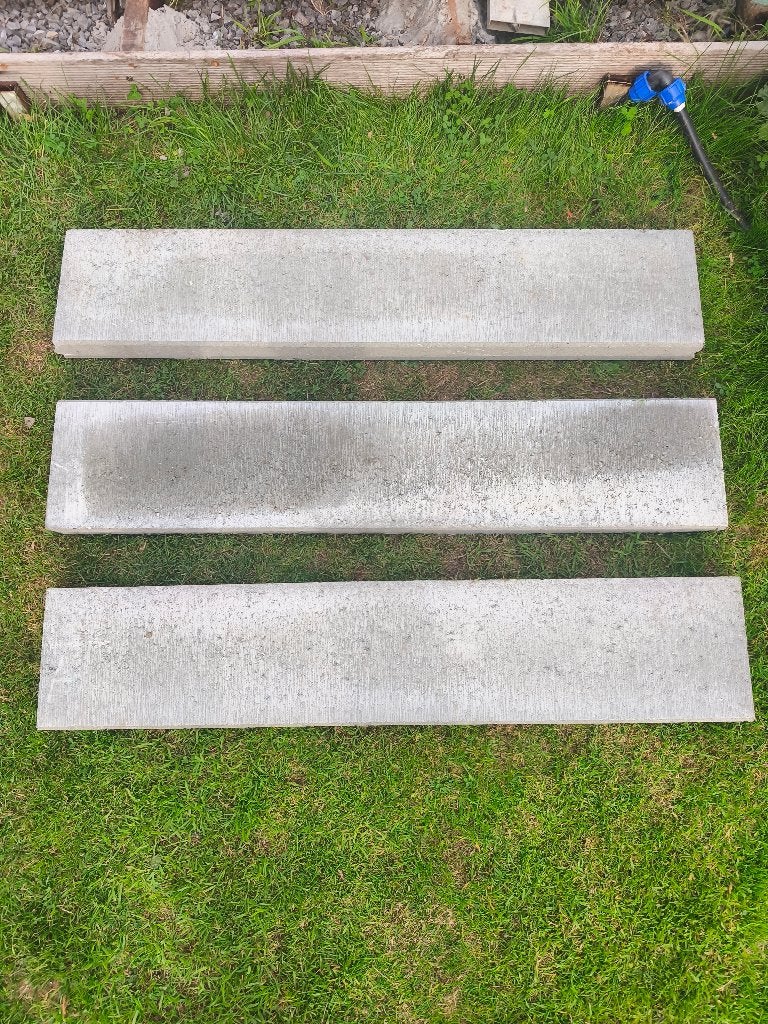 Bordures en béton, Tuin en Terras, Ophalen, 100 tot 200 cm, Nieuw, Border