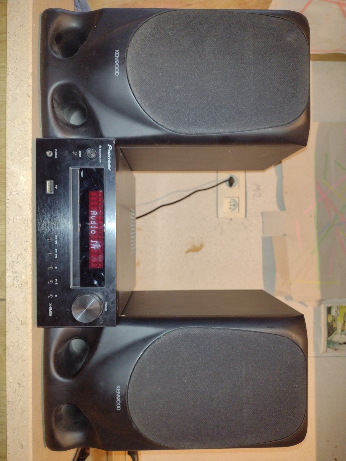 Pioneer X-HM26D met paar Kenwood luidsprekers, Audio, Tv en Foto, Versterkers en Ontvangers, Ophalen, Gebruikt, Pioneer, Minder dan 60 watt