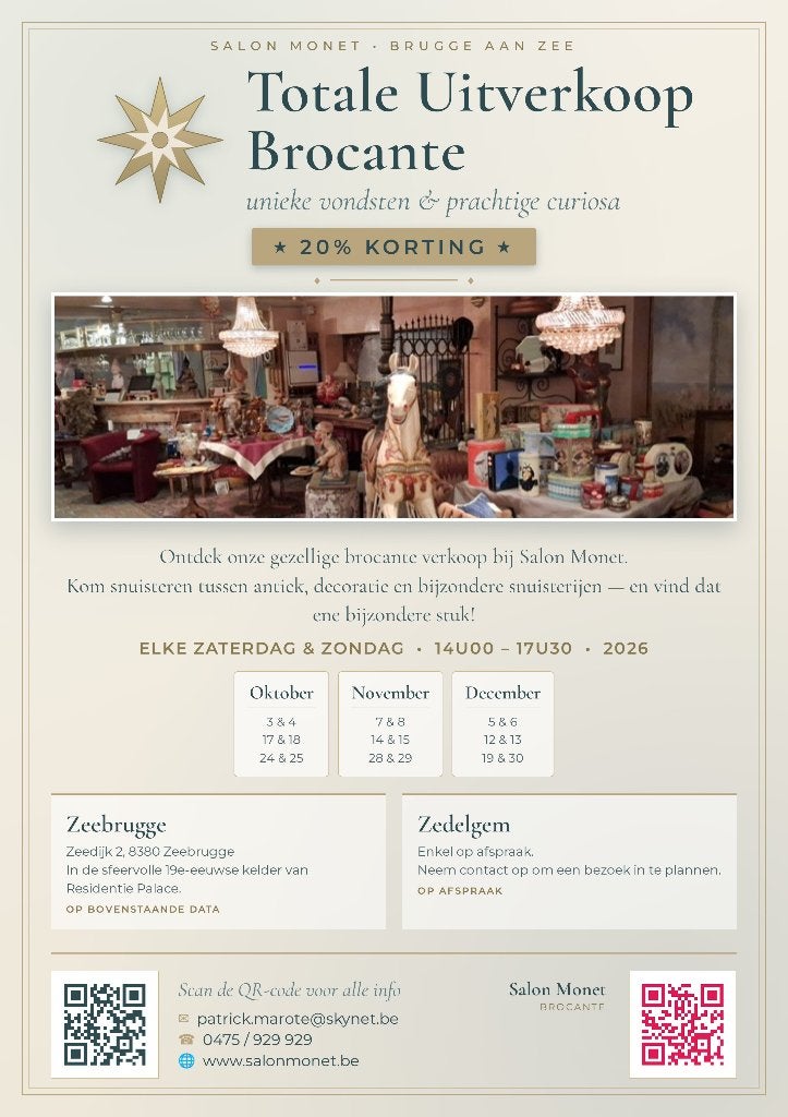 Totale uitverkoop brocante, Enlèvement