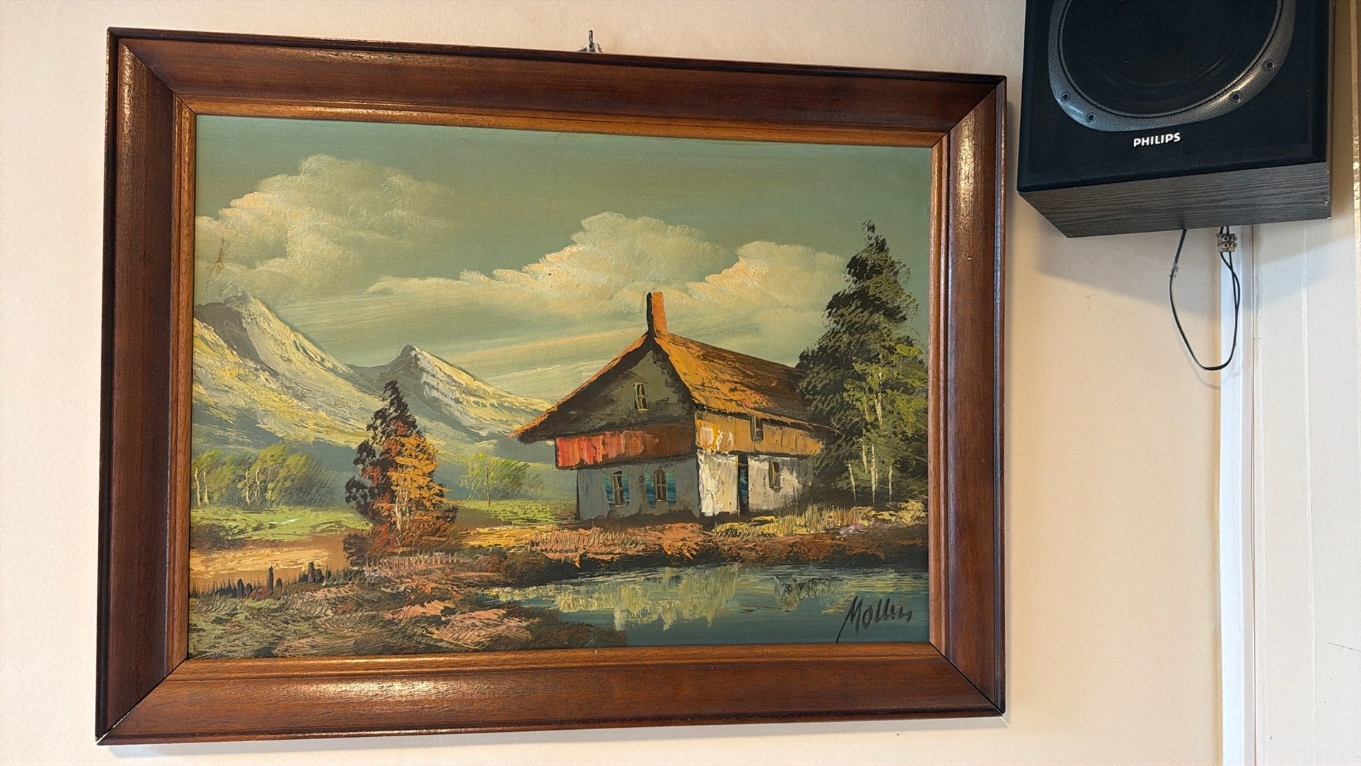 Peinture, Enlèvement, Signé, Paysage