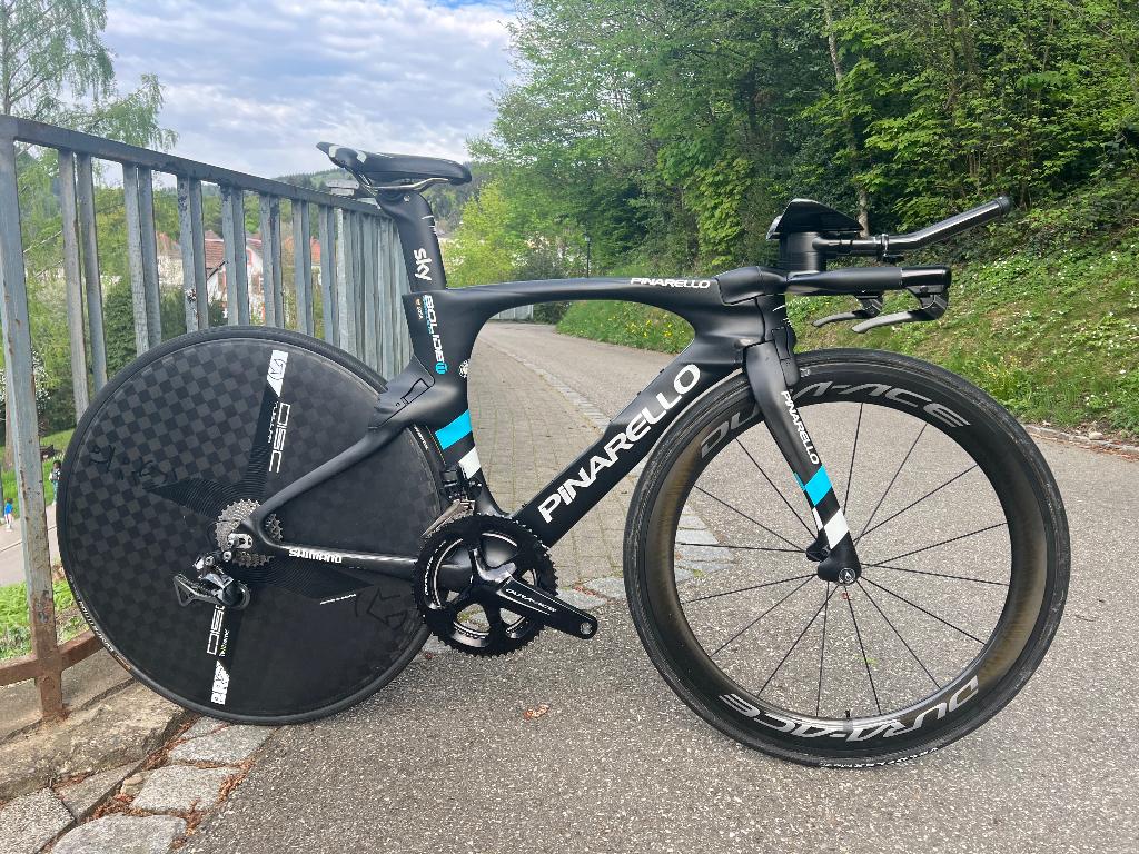 Pinarello Bolide Rim brake Shimano Dura ace Di2 maat 450, Fietsen en Brommers, Fietsonderdelen, Frame, Gebruikt, Carbon, Pinarello