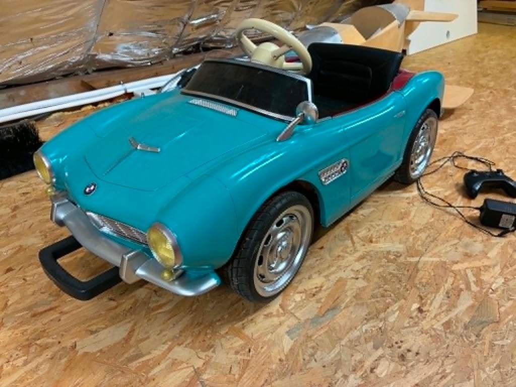 elektrische kinderauto retro bmw, Ophalen, Gebruikt