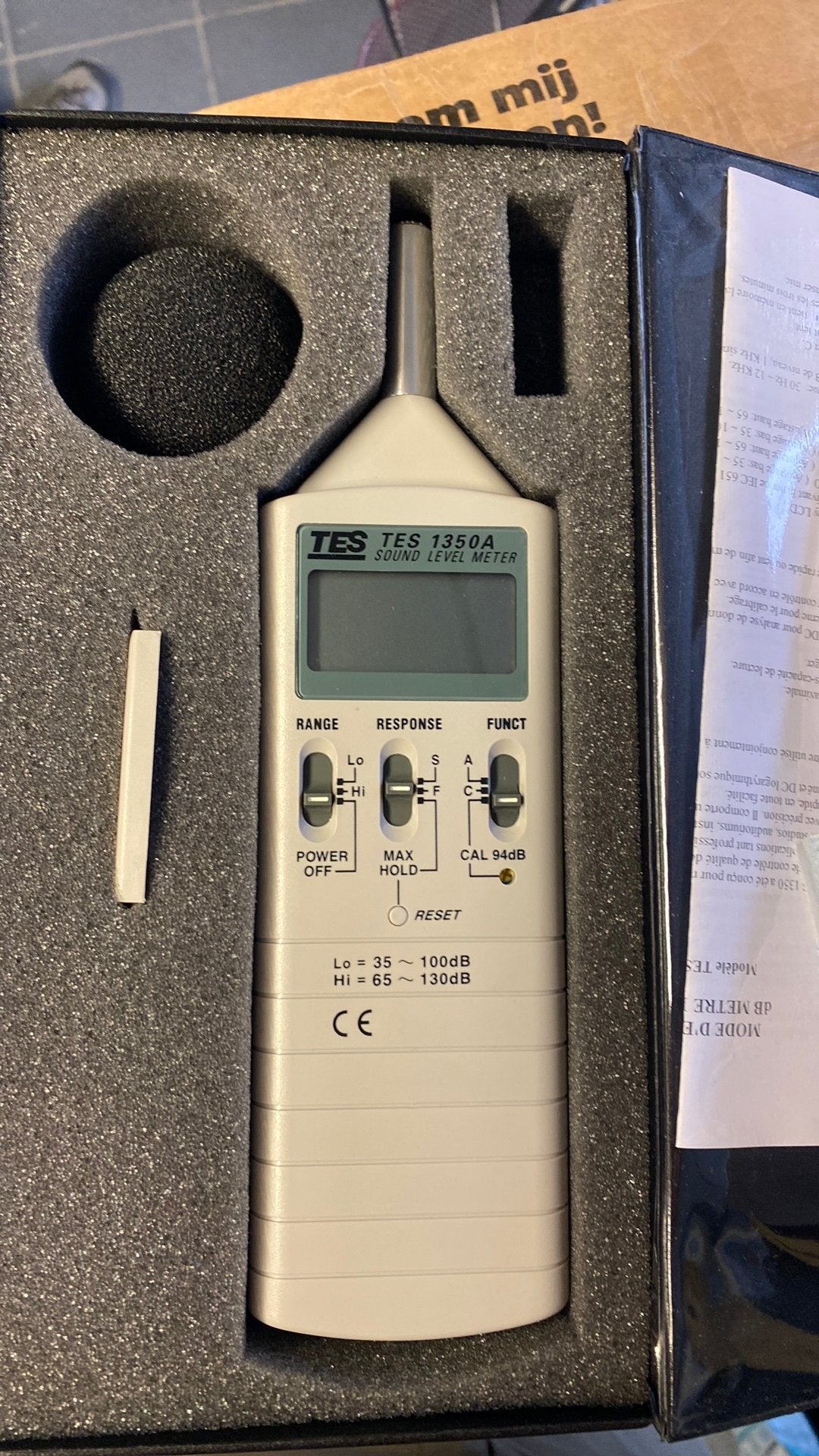 Geluidsniveaumeter, Ophalen of Verzenden, Zo goed als nieuw
