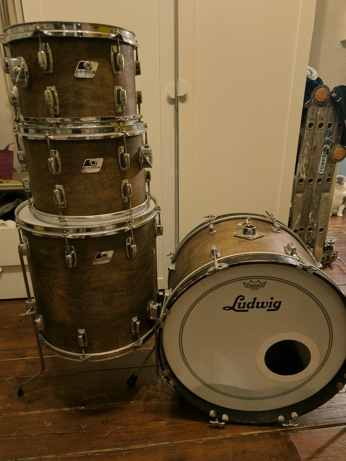Ludwig Rocker Drum Set '80s, Musique & Instruments, Enlèvement, Utilisé, Ludwig