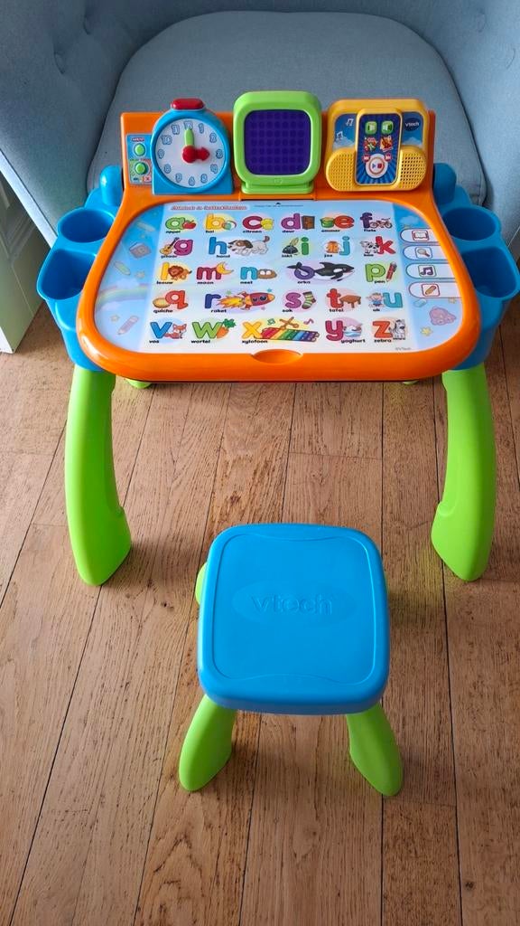 Super educatieve tafel met leerrijke bladeren, Ophalen, Zo goed als nieuw