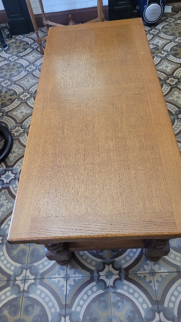 Table de salon en chene, 100 à 150 cm, Comme neuf, Enlèvement, 50 à 100 cm