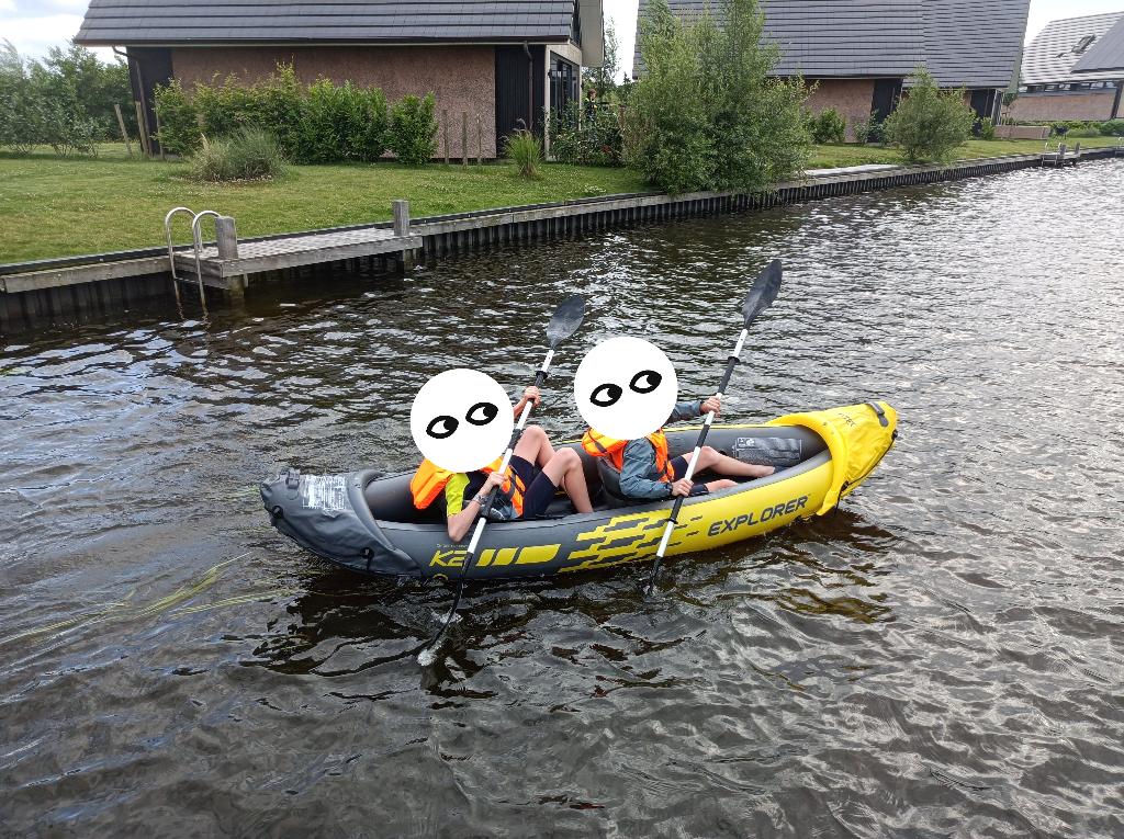 Opblaasbare kajak intex explorer k2, Watersport en Boten, Ophalen, Opblaasbaar, Zo goed als nieuw, 2-persoons